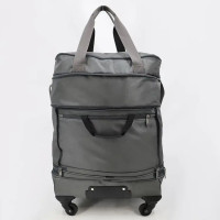 Дорожня сумка на колесах 2402 місткий багаж з водовідштовхувального поліестеру